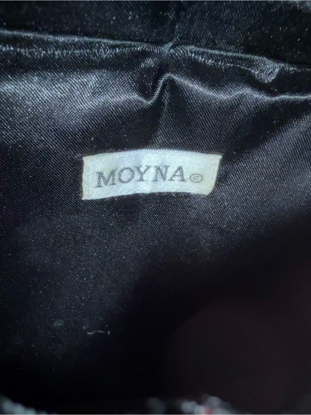 Moyna Black Beaded Star Crossbody Bag with matching embellished strap and tassel - Picture 7 of 9